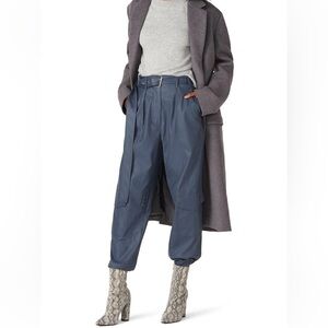 Tanya Taylor Megan High-Waisted Faux Leather Pants